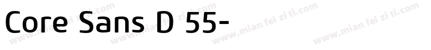 Core Sans D 55字体转换